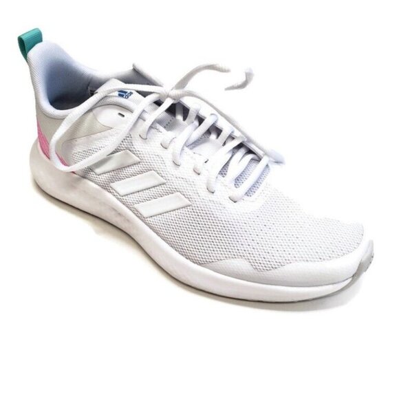 Adidas Womens Size 9.5 Fluidstreet Running Course Shoes FY8465 Cloud White Grey - Picture 1 of 8
